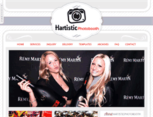 Tablet Screenshot of hartisticphotobooth.com